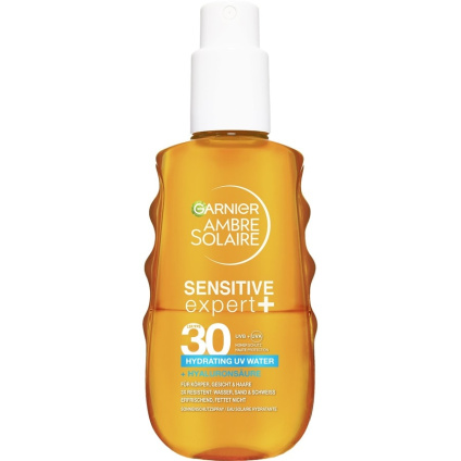 GARNIER Ambre Solaire Sensitive Expert+ увлажняющая ультрафиолетовая вода SPF объемом 30 - 150 мл