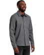Long Sleeve Button Up Herringbone Knit Shirt