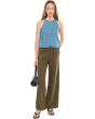 Airy Denim Halter Shell Top
