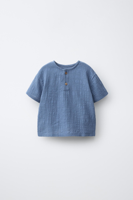 Zara ТЕКСТУРИРОВАННАЯ ФУТБОЛКА 512051652-400-6