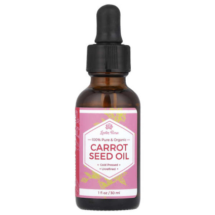 Leven Rose, 100% чистое и органическое, масло семян моркови, 30 мл (1 жидк. унц.)
