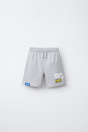 Zara БЕРМУДСКИЕ ШОРТЫ STUMBLE GUYS ДОВОЛЬНО СЕРЫЕ