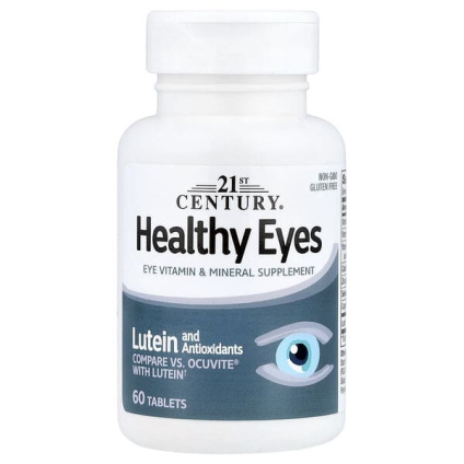 21st Century, Healthy Eyes, комплекс для здоровья глаз с лютеином и антиоксидантами, 60 таблеток