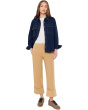 Sienna High-Rise Straight Leg Roll Up in Khaki