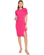 Pleated Bow Midi Dress