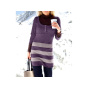 Longpullover, lila-rose