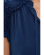 Petite Flutter Sleeve Ruffled Dress