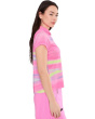 Painted Sunset Crossover V-Neck Cap Sleeve