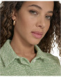 Tweed Short Sleeve Collared Dress