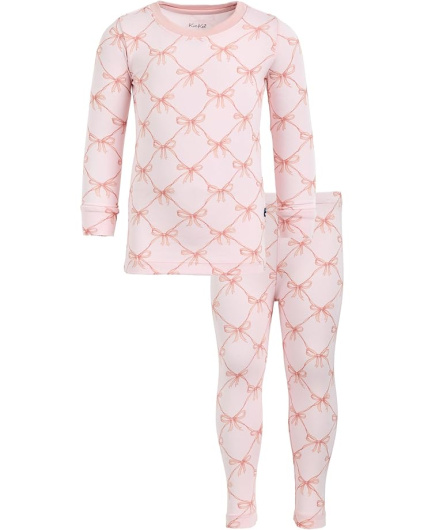 Kickee Pants Kids Пижамный комплект с длинными рукавами и принтом (для малышей / Маленьких детей / больших детей)