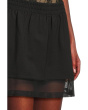 Boyfriend Mini Skirt With Mesh