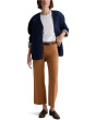 Saige Mid Rise Wide Leg Crop In Ginger