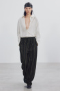 Zara Брюки коричневого ЦВЕТА В полоску ZW COLLECTION