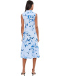 Sleeveless Self Tie Cotton A-Line Midi