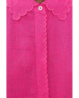 Short Sleeve Scallop Trim Top