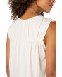 Sleeveless Shirred Detail Knit Top