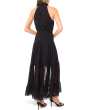 Halter Tie Neck Tiered Maxi Dress