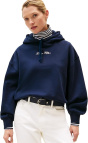 Damen Hoodie Classic Script Fleece mit Kapuze