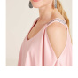 Ashley Brooke Дизайнерская атласная блузка с вырезом M., ros_