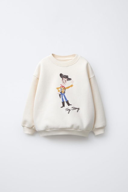 Zara ТОЛСТОВКА С ВЫШИВКОЙ WOODY TOY STORY DISNEY PIXAR 495694049-712-18