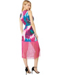Pleated Front Fringe Dress