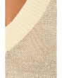 Linen Arline V-neck Pullover- Finer Count