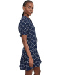 Smocked Cuff Puff Sleeve Dress