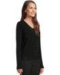 Pop Top - Long Sleeve V-Neck Sweater with Crystals detail