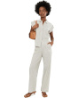 Lenox Wide Leg Striped Linen Pants