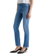 Mari Mid Rise Slim Straight Jean In Minimalist