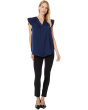 V-Neck Ruffle Sleeve Blouse