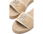 Polly Leather-Trim Raffia Espadrille