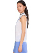 Sleeveless Mock Neck Half Zip Front