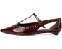 Valkie Studded Kitten Heel T-strap Flat Mule