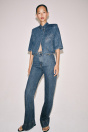 Zara УКОРОЧЕННЫЙ ДЖИНСОВЫЙ ПИДЖАК - ZW COLLECTION Blue