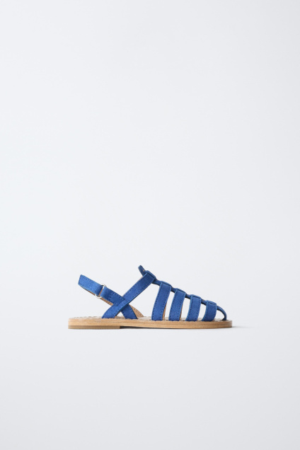 Zara КОЖАНЫЕ САНДАЛИИ С РЕМЕШКАМИ 504953012-400-23