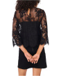 Scalloped Hem Round Neck Long