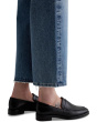 Saige Mid Rise Wide Leg Jeans in Castlebay