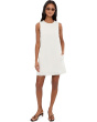 Embroidered Mini Shift Dress in 100% Linen