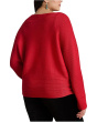 Plus Size Rib-Knit Dolman-Sleeve Sweater