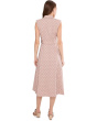 Sleeveless Linen Polka Dot Jacket Dress