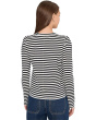 Easy Puff Sleeve Long Sleeve Stripe