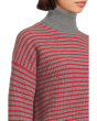 Pine Stripe Wool Waffle Stripe Crew Neck
