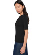 Organic Cotton Stretch Rib Crew Neck Top