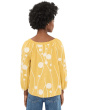 3/4 Sleeve Woven Top with Embroidery
