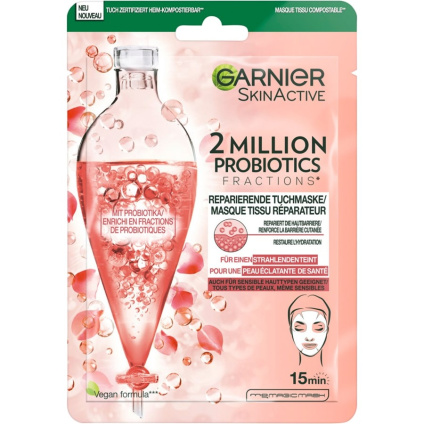GARNIER Активные вещества для кожи 2 миллиона пробиотиков Тканевая маска - 22 г