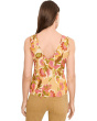 Sleeveless V-Neck Woven Top with Pintucks