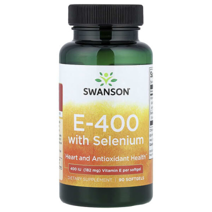 Swanson, E-400 с селеном, 90 капсул
