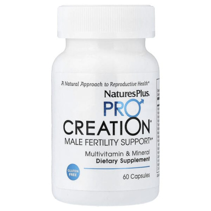 NaturesPlus, ProCreation, поддержка мужской фертильности, 60 капсул