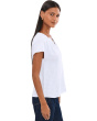 Short Sleeve Ruffle Henley Swing Top